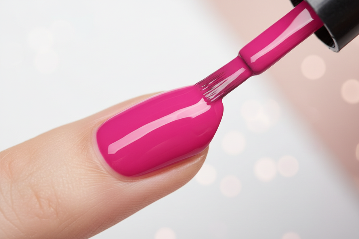 Une application facile, une couleur vibrante, une brillance durable plusieurs jours sans s’écailler.Le pinceau épouse la forme de l’ongle pour une application nette, sans traces et en un temps record.